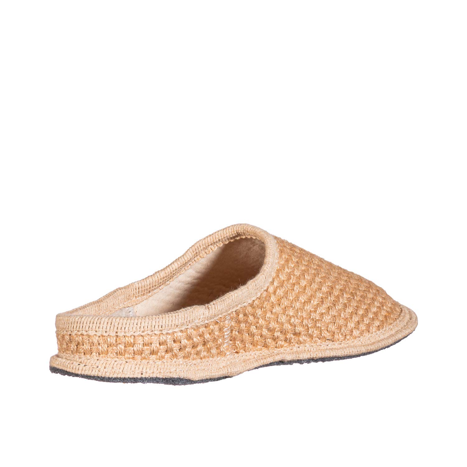 Pantofole in Canapa Nuvola - Freschissime e Traspiranti - Fodera in Cotone, Plantare 1,5 cm Leggerissimo e Traspirante, Suola in Panno Antiscivolo - Artigianali e Made in Italy - Effetto Juta