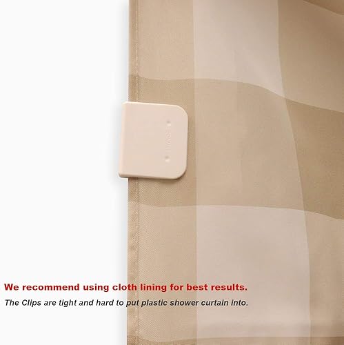 Miniatura 5 de Paquete de 4 clips de protección de parada a prueba de viento, clip de cortina de protección contra salpicaduras de ducha, clips autoadhesivos para