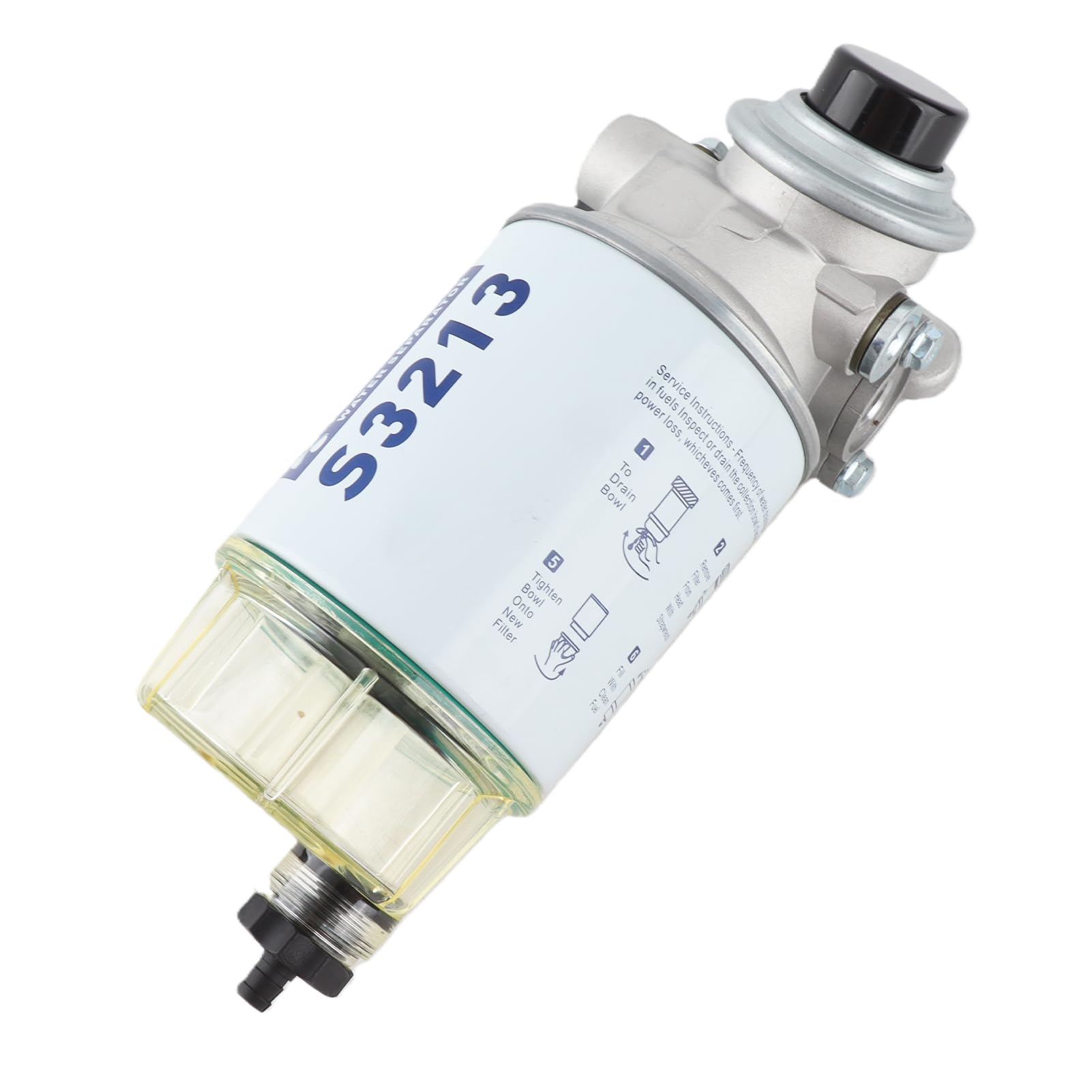 Yctze filtre à carburant séparateur d'eau Kit complet filtre à carburant marin séparateur d'eau Kit complet filtre remplace les pièces de moteur hors-bord de bateau S3227