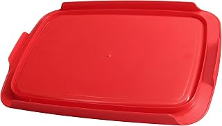 C-232-PC 2qt Red Easy Grab Food Storage Replacement Lid - Made in USA