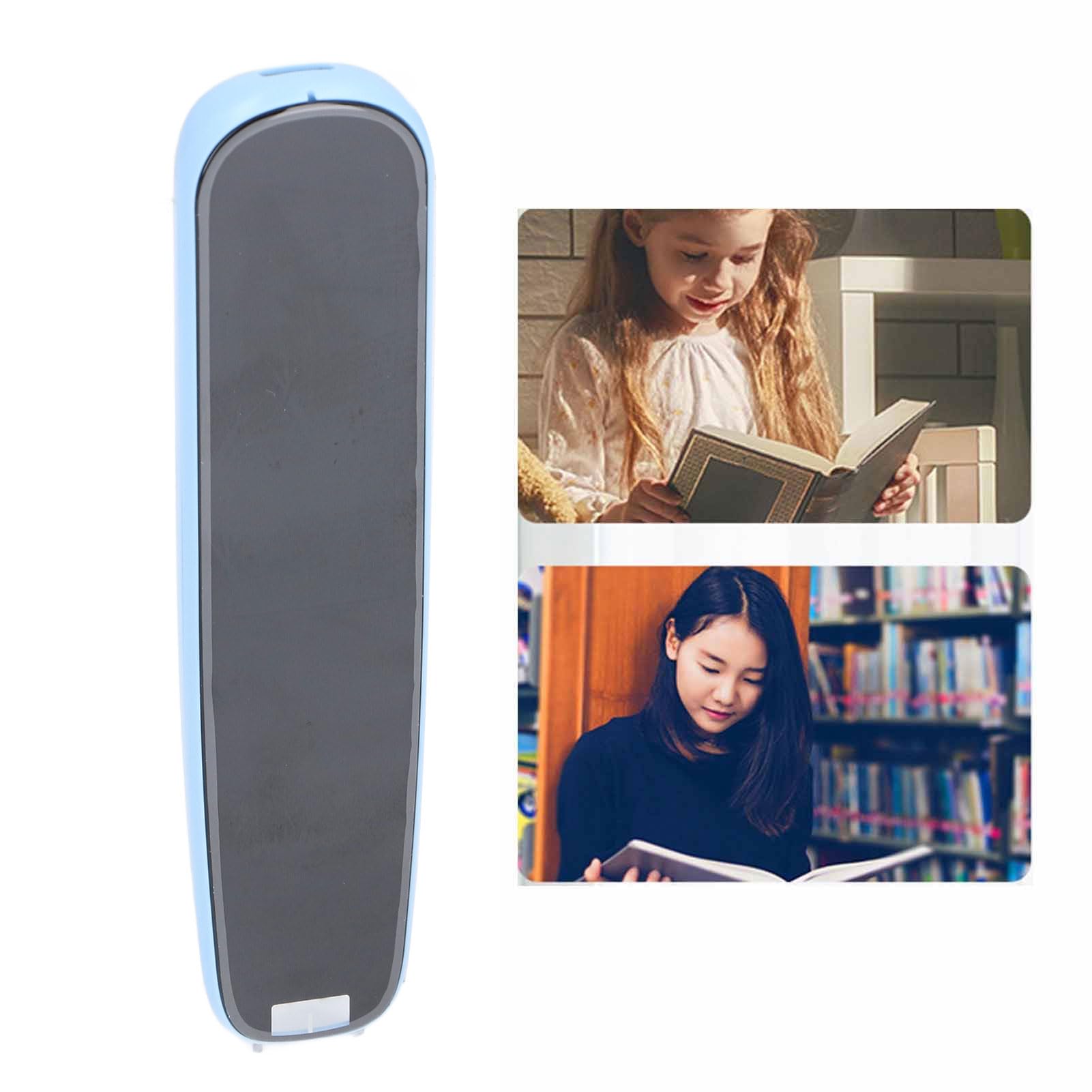 FTVOGUE Bolígrafo de Traducción Portátil Multifuncional, Traductor Digital de Varios Idiomas, Bolígrafo de Diccionario para Libros de Cuentos, Libros de Texto y Periódicos (Blue)