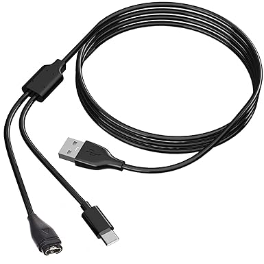 kissmart charger cable for garmin forerunner 55 255 245 745 955 945 935 45 45s approach s10 s12 s40 s42 s60 fenix 7 7s 7x vivoactive 3 4 4s instin