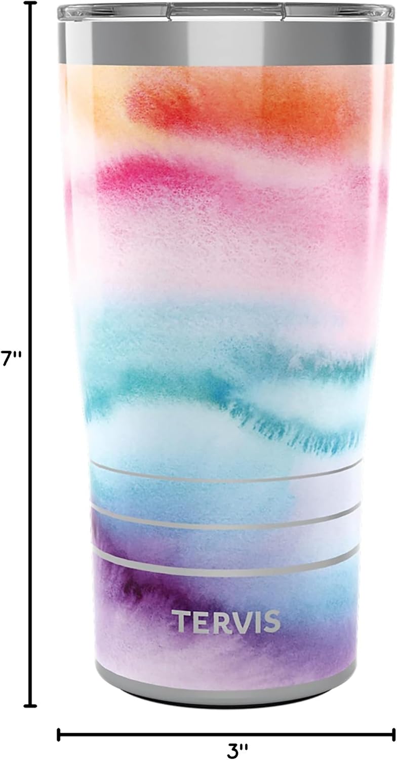 Tervis Traveler Yao Cheng Daydreaming Triple Walled Insulated Tumbler Travel Cup Keeps Drinks Cold & Hot, 20oz, Stainless Steel - Image 9