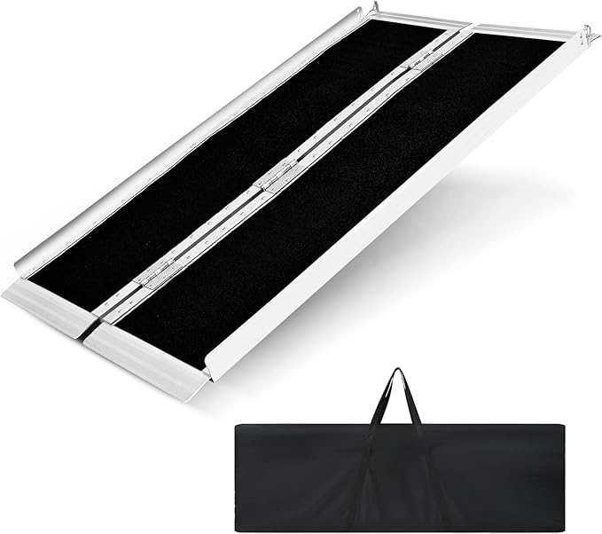 Portable Wheelchair Ramp 6FT, NonSkid Wheelchair Ramp for