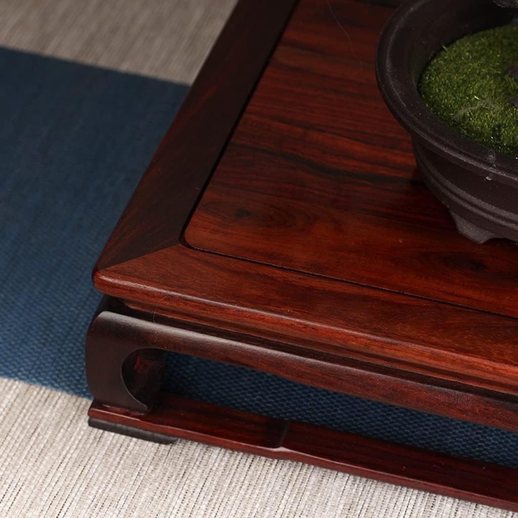 Bonsai Pedestal Vase Pedestal Stands Living Room Jade Teapot Display Stand Wooden Vase Base Plant Display Stand Indoor Flower Pot Stand Flower Pot Display Stand Planter Stand Plant Holder(Small)