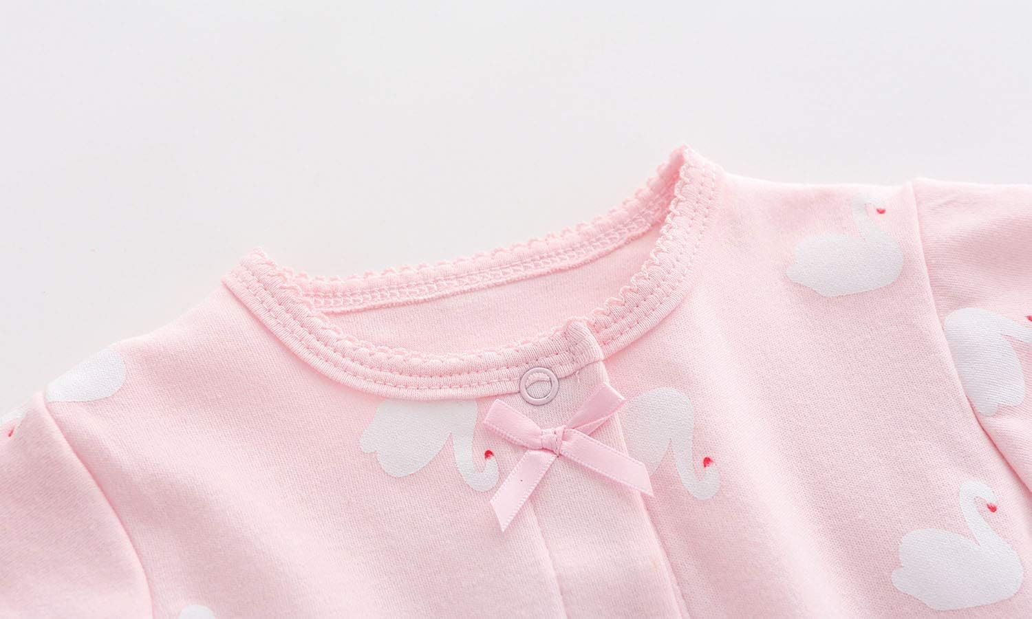 Baby One Piece Romper Soft Cotton Sleepwear Footed Jumpsuit for 0-12 Month Infant - Image 3