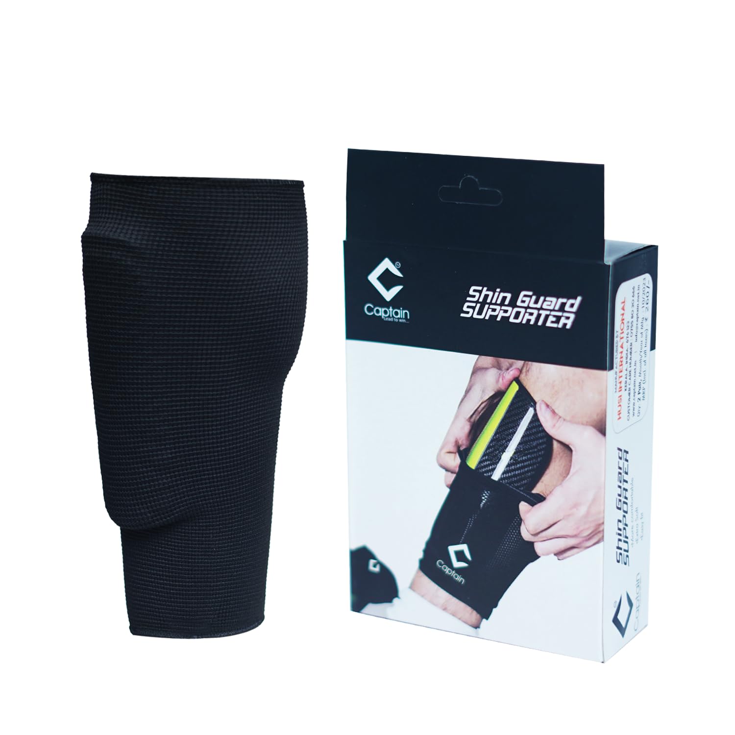 Shin Guard Supporter for Sports, Stretchy Elastic Material,Football Shinguard Supporter