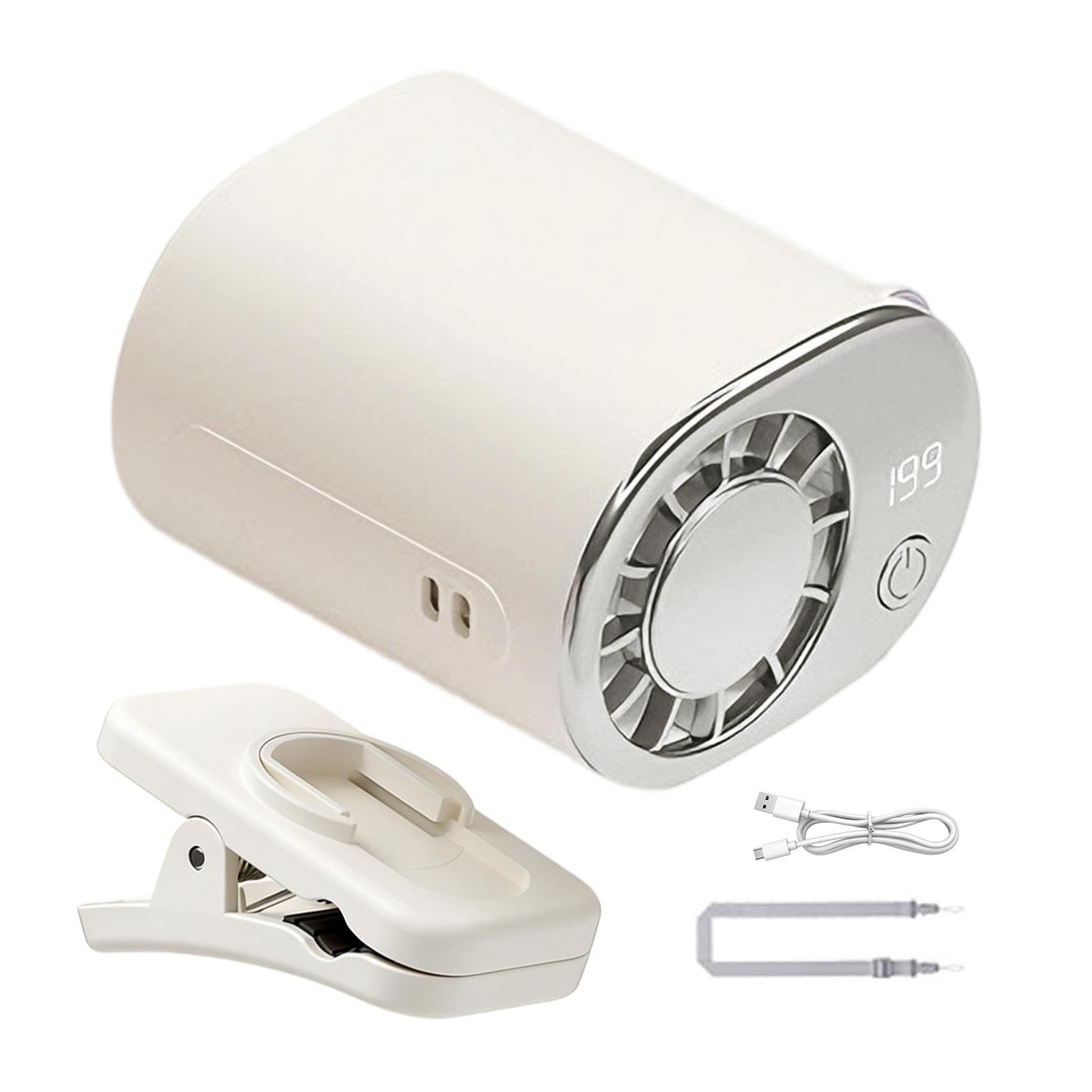 Ventilateur avec pince pour voiture rafraîchissant, ventilateur de camping réglable pour été