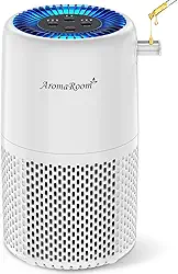 Aroma Room Purificador De Ar Para Casa E Quarto, Filtro Hepa Aromaroom H13, Limpador Fumaça, Pólen, Pelos Odores Cabelo, 3 Em 1 Com Modo Espera, Silencioso Animais Estimação, Casa, Quarto Bebê (Bran