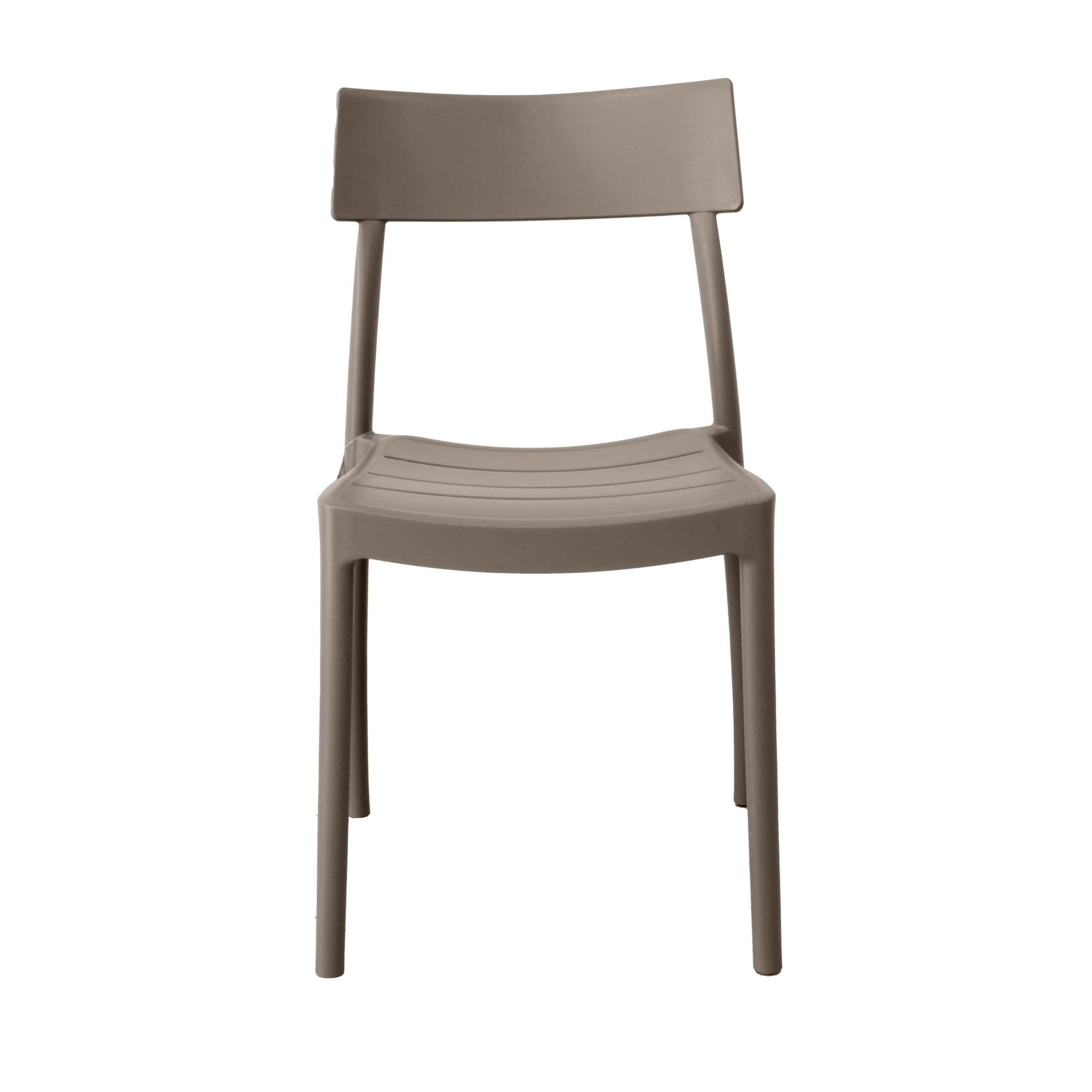 GARDENIA Roma Silla, Polipropileno, Color Pardo, 4, Unidad