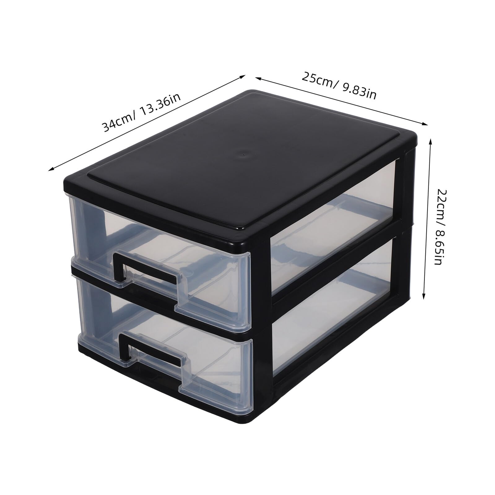 Levemolo organizator artykułów rzemieślniczych schowek w szufladzie w klasie organizator kosmetyków szuflada wielowarstwowa szuflady do makijażu do toaletki szuflady PP Black