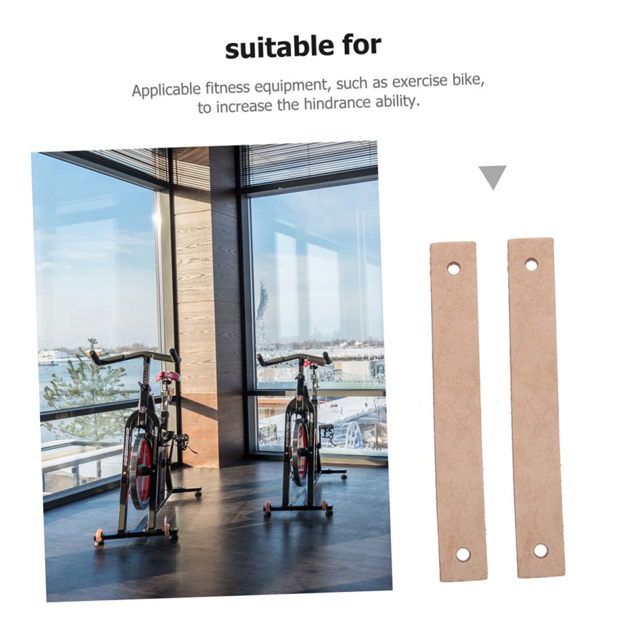 Cabilock Pastiglie per Freni per Bici da Fitness da Materiale Resistente E Antiscivolo Facile Installazione E Mute Accessori per Biciclette da Palestra