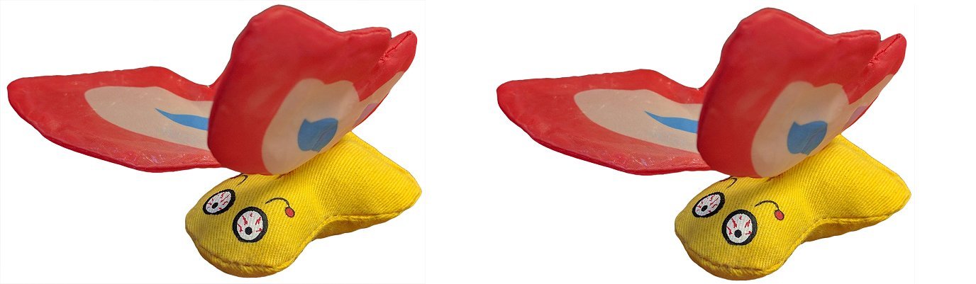 Jouet pour chat Yeowww! Duckyworld rouge : herbe à chat bio pour l'éveil