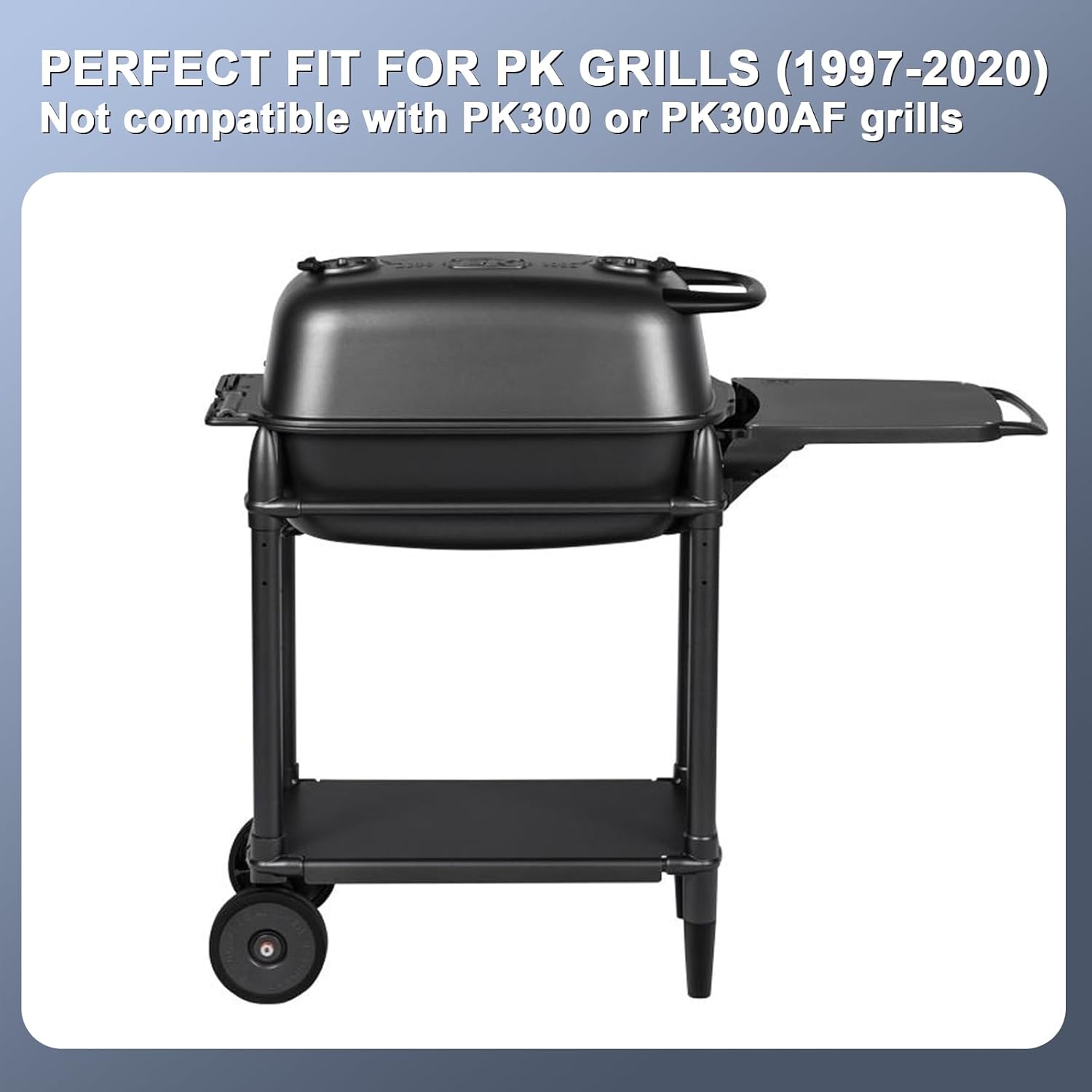 KEESHA PK99010 Charcoal Grate Stainless Steel BBQ Grate Replacement for PK Grills 1997-2000, 20" x 12.5" PK Grilling Accessories, Rust Resistant Smoker Grill Parts