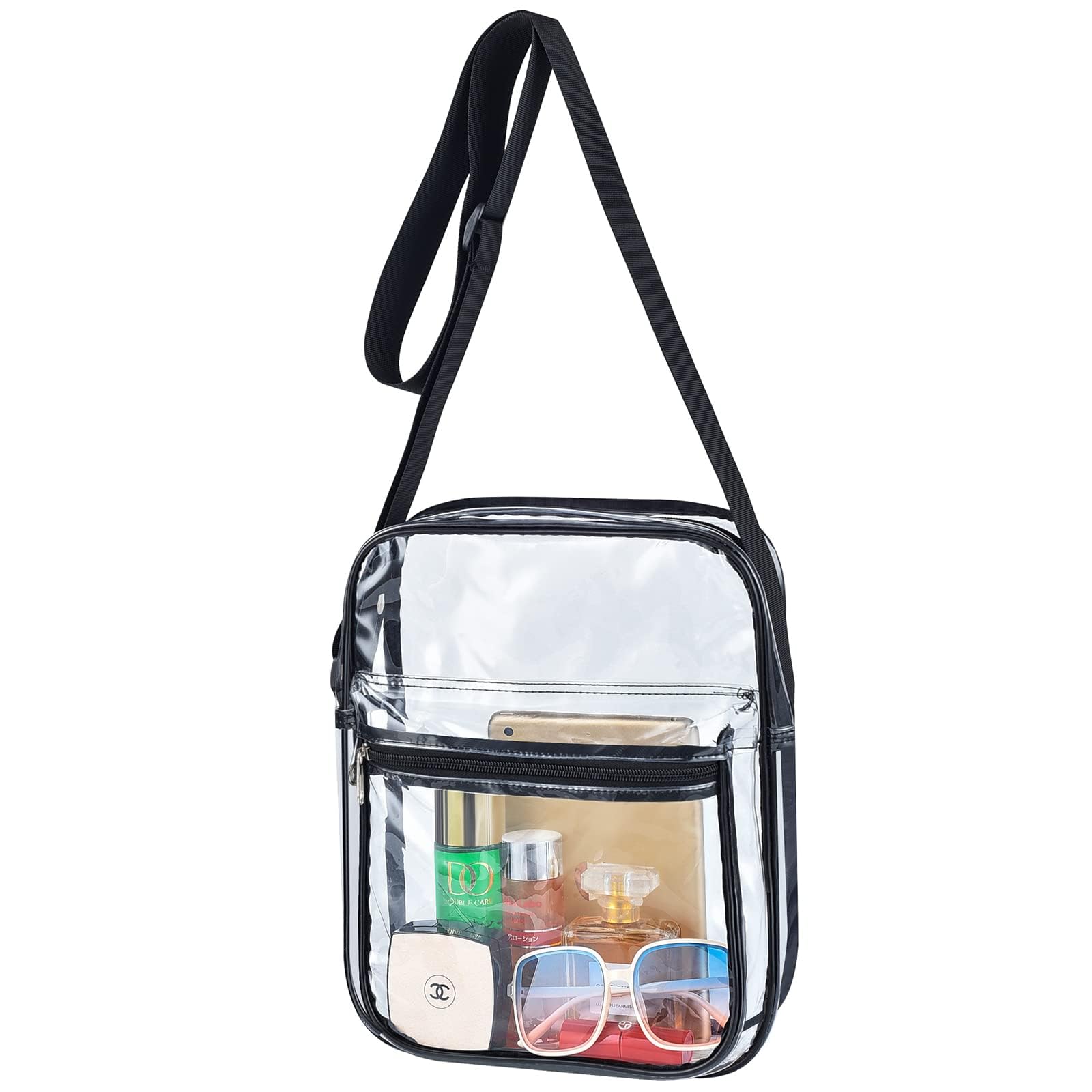 USPECLARE Clear Messenger Bag for Work & Business Travel, Transparent