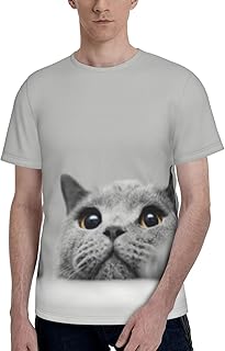 [COOLEAD] Tシャツ おもしろ 猫 猫柄 面白い ねこ (13) アニメ トップス シャツ 半袖 メンズ レディース 夏服 快適 個性 おしゃれ 漫画風プリント カップル着用 大きいサイズ プレゼント eefg587h