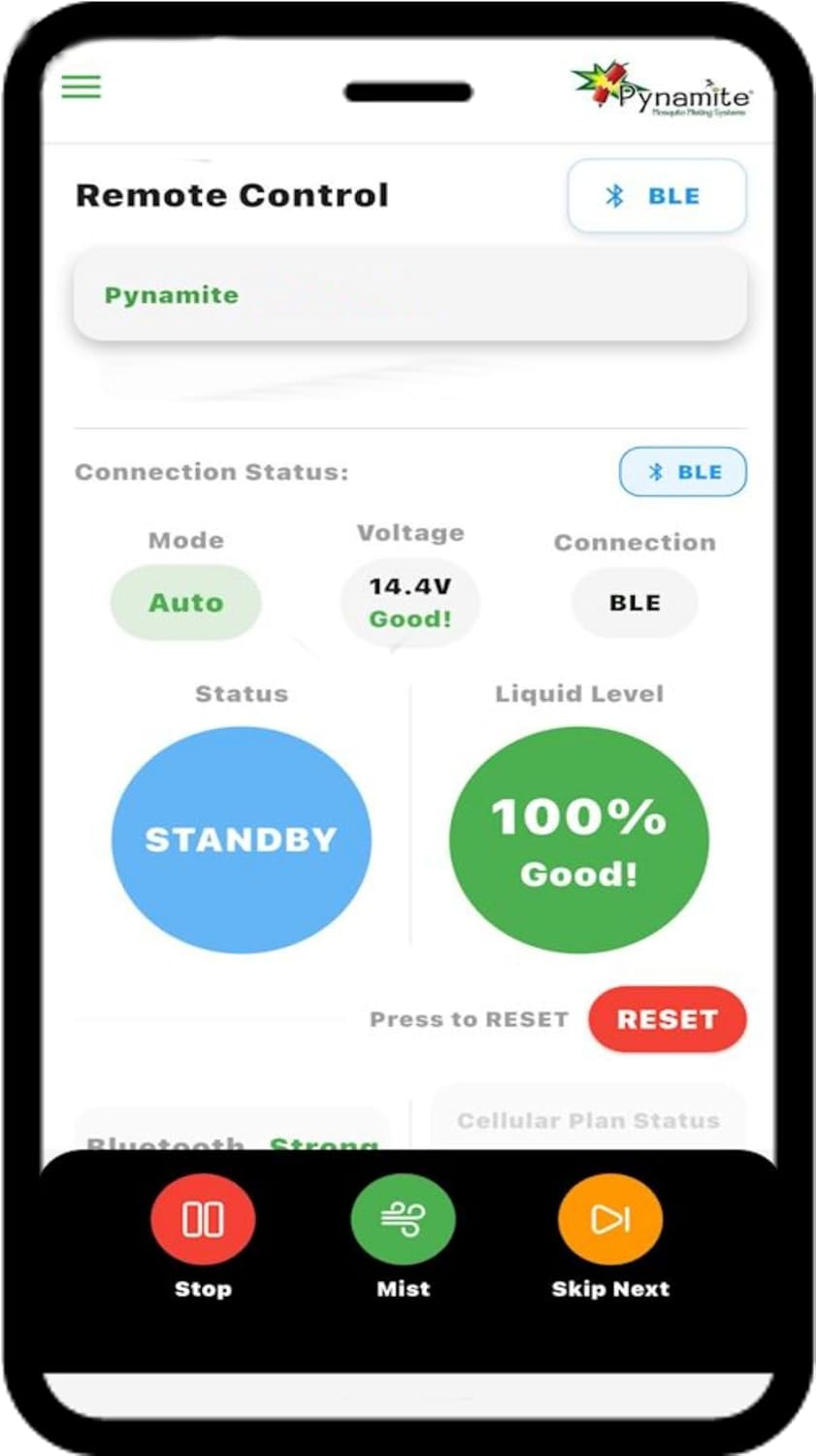 Mosquito Misting System Pynamite Bluetooth app & 30 Nozzle Kit