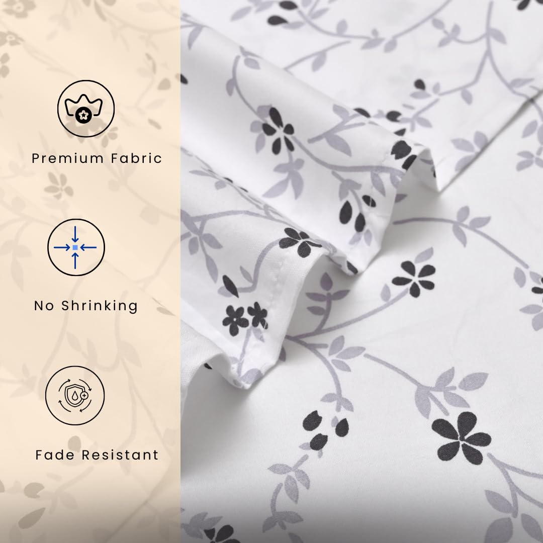 EverSoft Bedding 1PCS Floral Fitted Sheet Small Double Size Extra Deep 35cm Pocket 4ft Soft Breathable Printed Mattress Cover - Image 4
