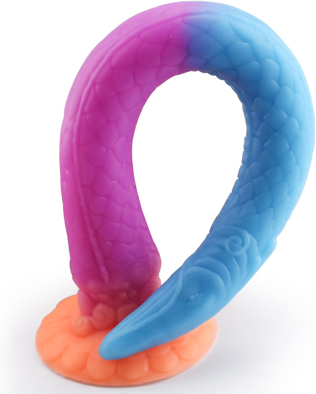 Anal Dildo Long Anal Plug Butt Plug, 13.7“ Monster Dildo with Strong Suction Cup, Soft Flexible Liquid Silicone Butt Plug Vaginal Prostate Massage Sex Toys for Adult Men and Women Anal Play