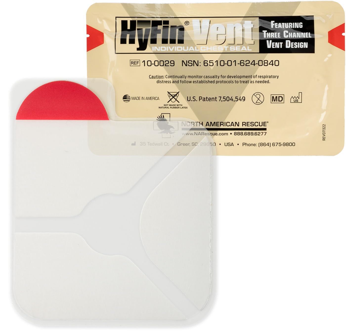 HyFin Vent Chest Seal by North American Rescue