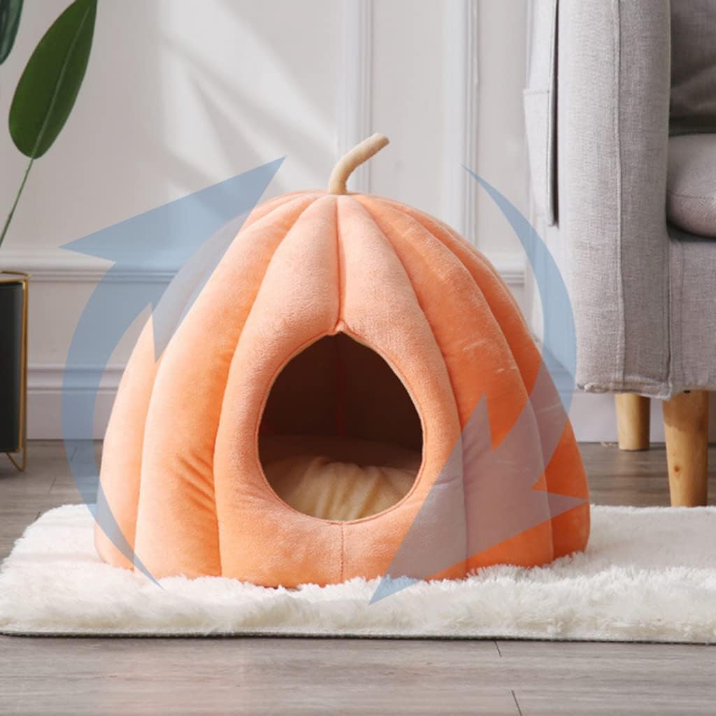 Pet Tent Soft Bed for Small Dogs & Cats 13.8" X 13.8" X 13.8" Self-Warming Machine Washable Cave Dog House