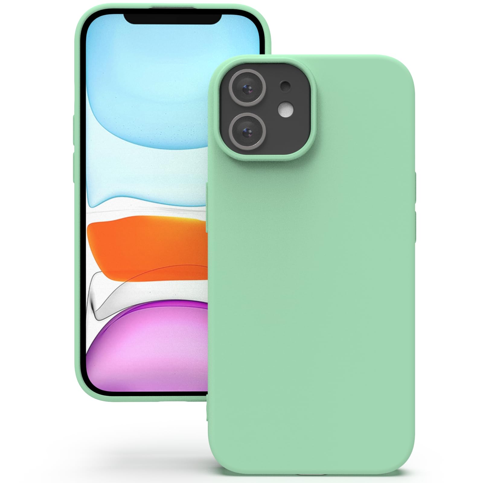 YATWIN Silicone Case for iPhone XR, Soft-Touch, Shockproof, DustProof, Antiskid Full Body Armour Phone Cover for Apple iPhone XR - Dark Green — view 316
