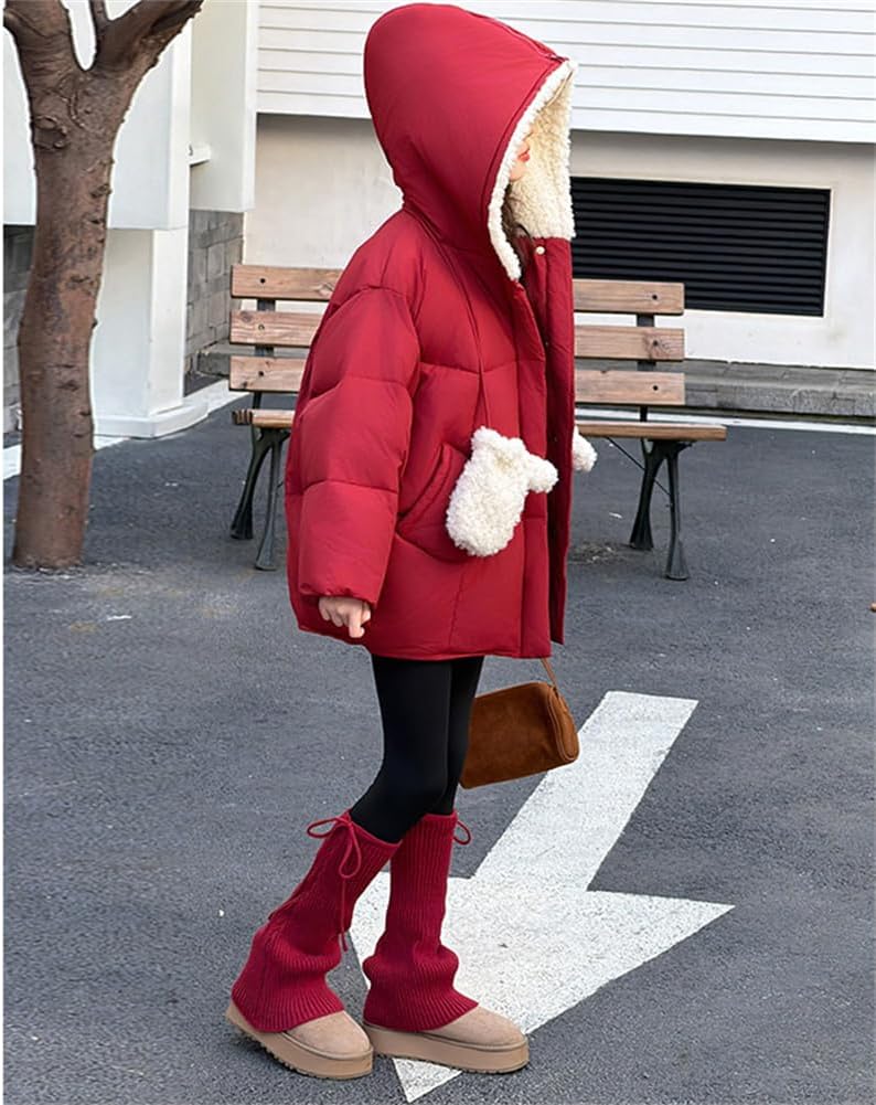 [KOSIKINI] キッズ 中綿ジャケット 女の子 中綿 コート ガールズ 冬 服 アウター 子供服 厚手 綿服 女児 防寒着 綿