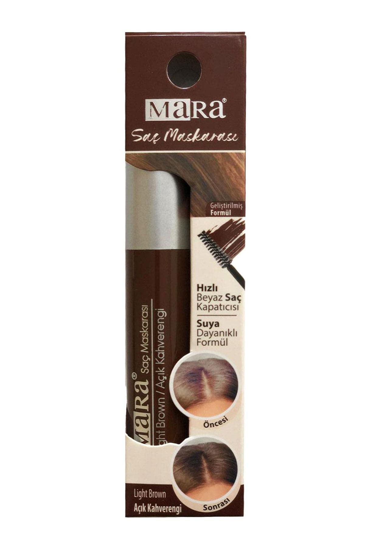 Mara Kozmetik Saç Maskarası Açık Kahve 1 Paket (1 x 250 g)