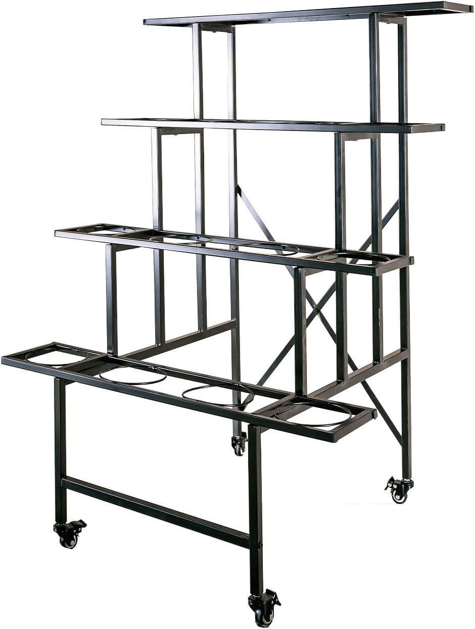 Zhongma 4 Tier Metal Flower Display Stand Frame(This item is not recommended for purchase separately,Please be cautious when purchasing separately, as it may not be usable)