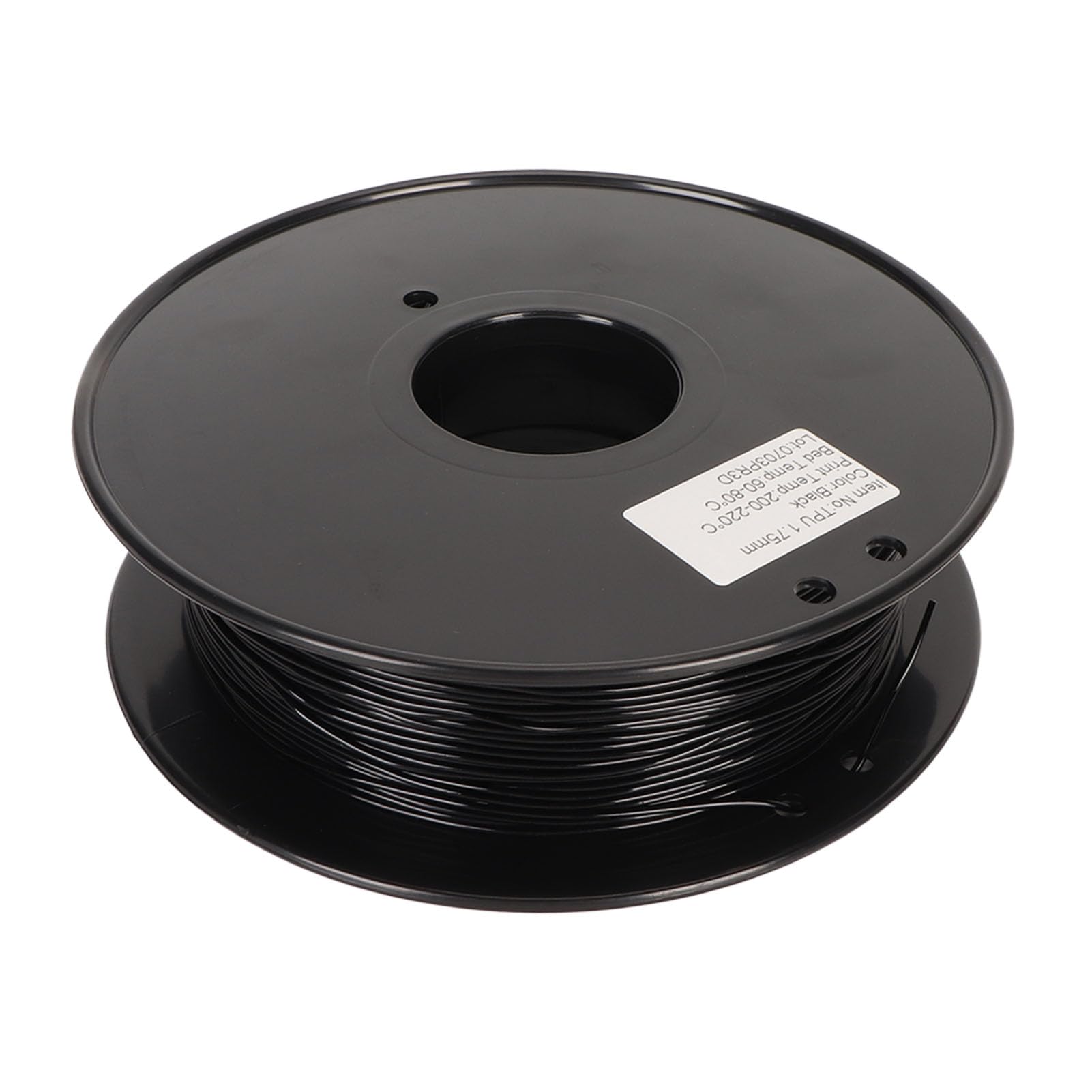 Filament TPU, 95A 1,75 Mm Filament do Drukowania 3D Niski Zapach 8 Kg 1,8 Funta Wysoka prędkość dla Większości Drukarek FDM (Czarny)