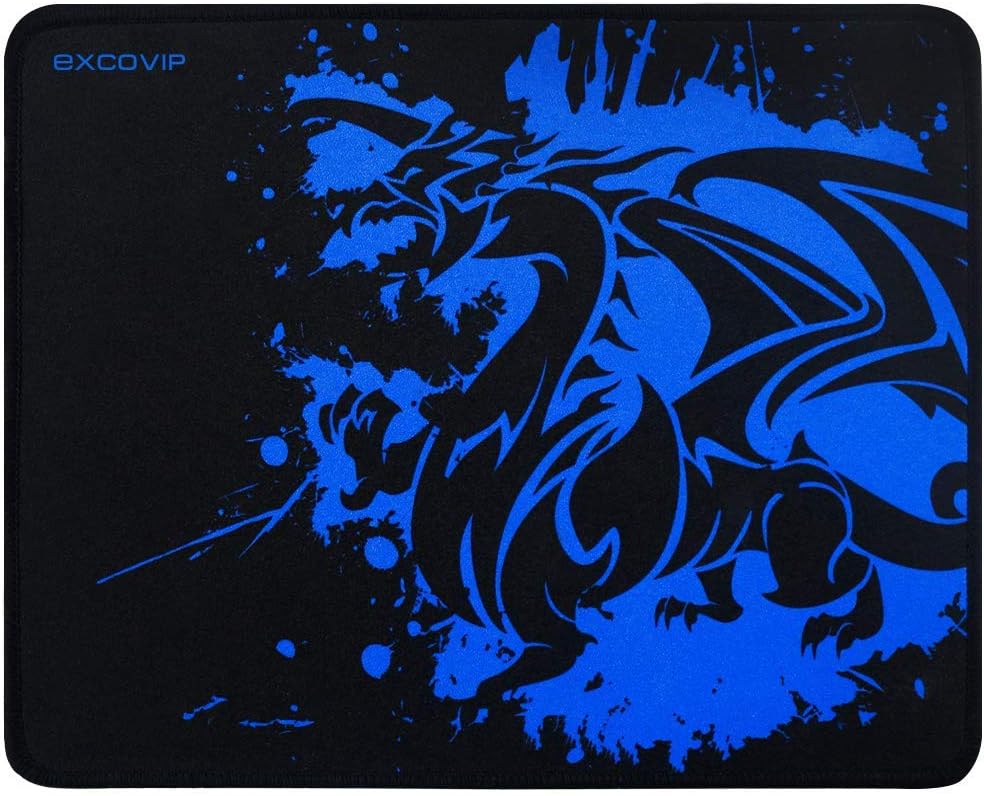 excovip Blue Taming Dragon Gaming Mouse Pad Dragon Pad with Control Speed Version