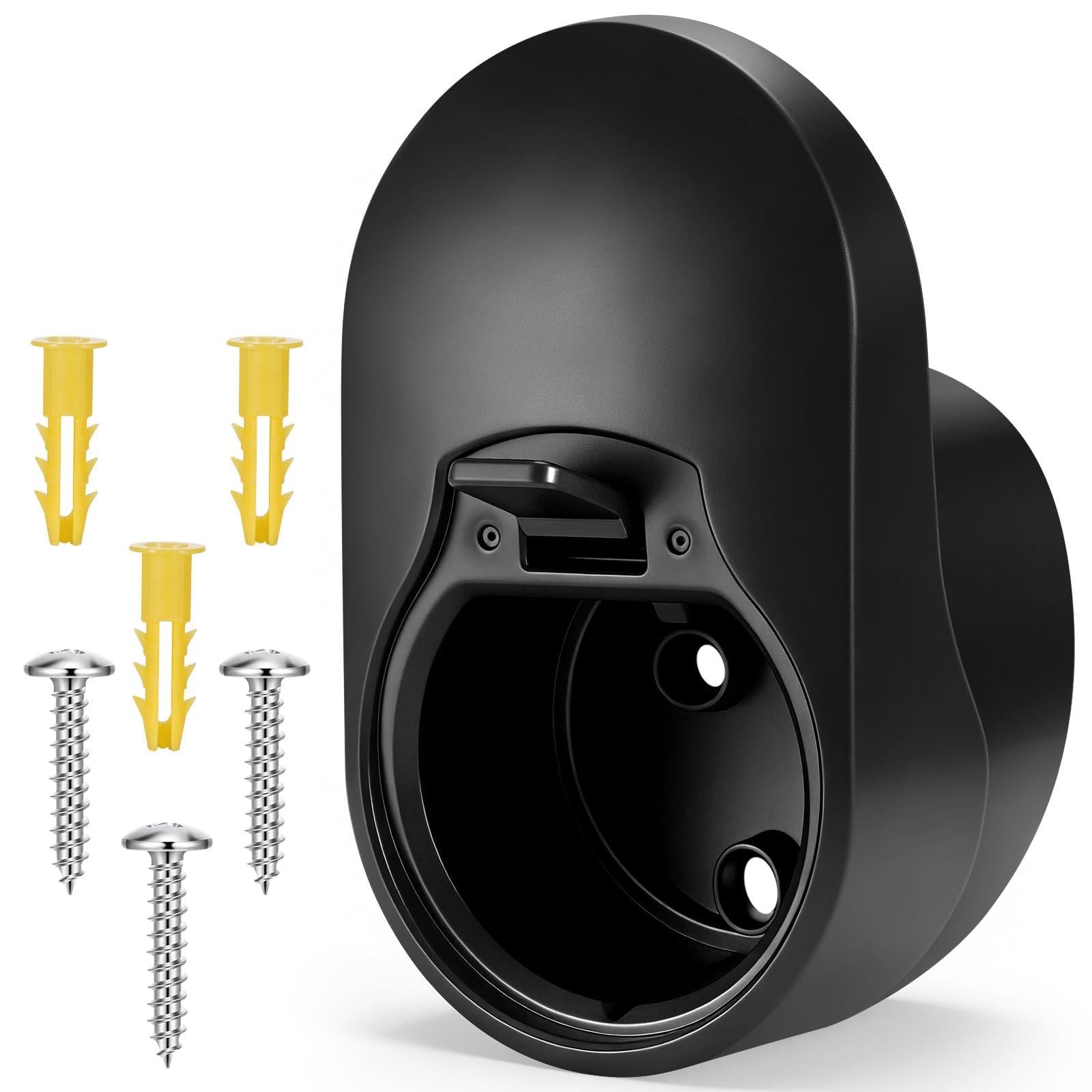 Zocipro Wallbox Kabelhalterung Typ 2, Stabile Wandhalterung für ladekabel, Ladekabel Halterung typ 2 & Kabelhalter Wallbox, Typ 2 Wandhalterung für EV Ladegerät & Ladekabel Wandhalterung, Schwarz