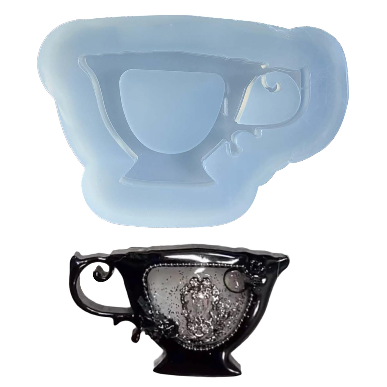 Silicone Casting Mold Molds Coffee Cup Shaped Liquid Sand Ornaments Jewelry Making Tool Gift