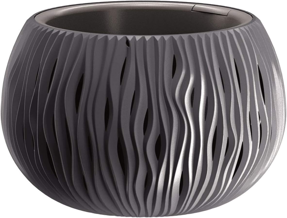 Prosperplast Sandy Flower Pot with Inner Pot Plastic