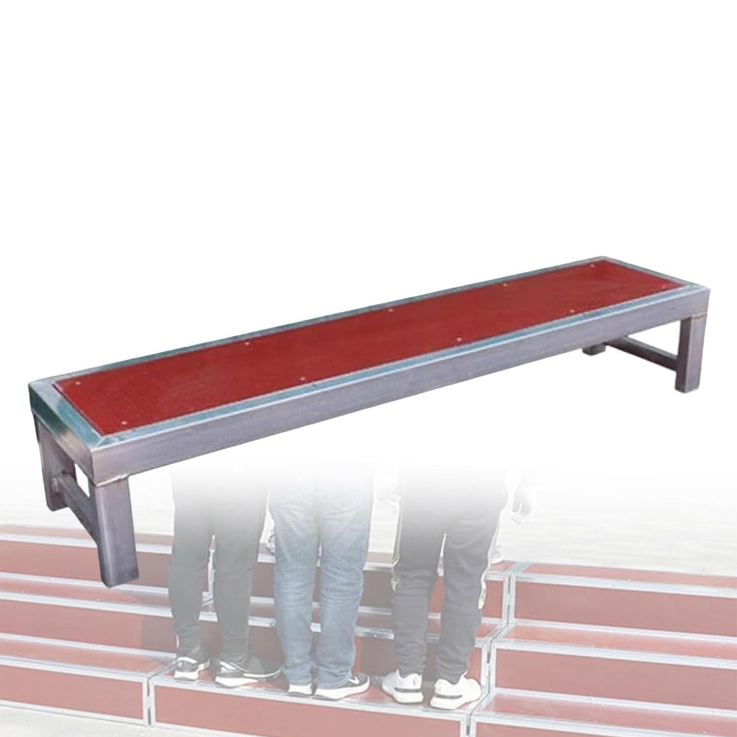 GLBMXDD Portable Choral Risers Choir Stairs Platform,1/2 Level Tiered Tread Steps,for Classroom Church Group Photo Lectern Podium Staircase Stand Tiered Tread Steps Antislip-1Tier