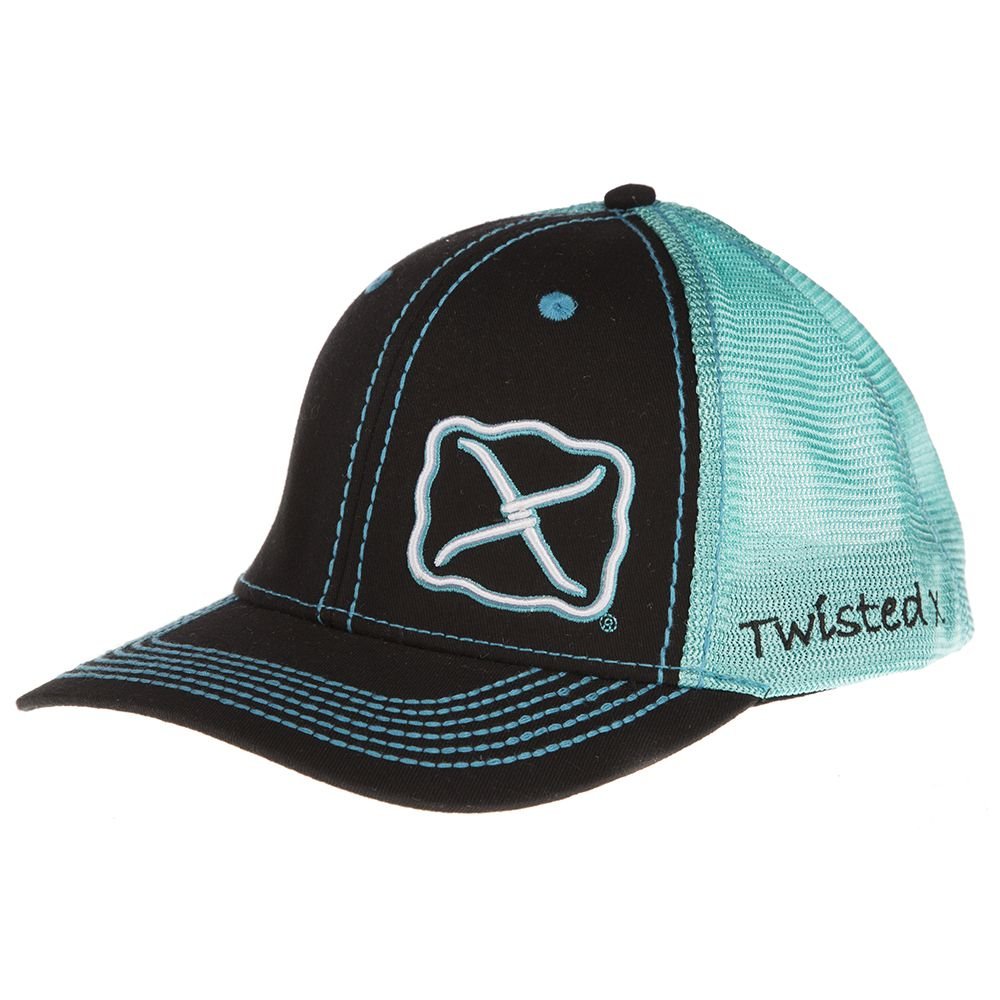 Brand Black and Turquoise Adjustable Snapback Hat - XC-23