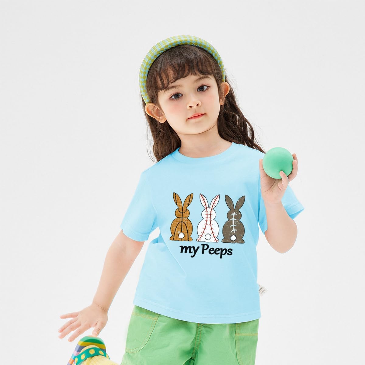 Boys Girls Easter Shirts Bunny Tshirt Short Sleeve Cotton Tee Funny Rabbit Graphic Tshirts 3-12 Years - Image 3