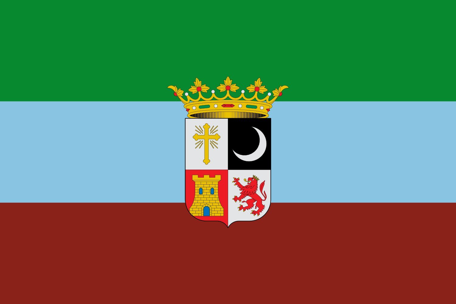 Drapeau Santa Elena Jaén grand format pour mât extérieur et intérieur