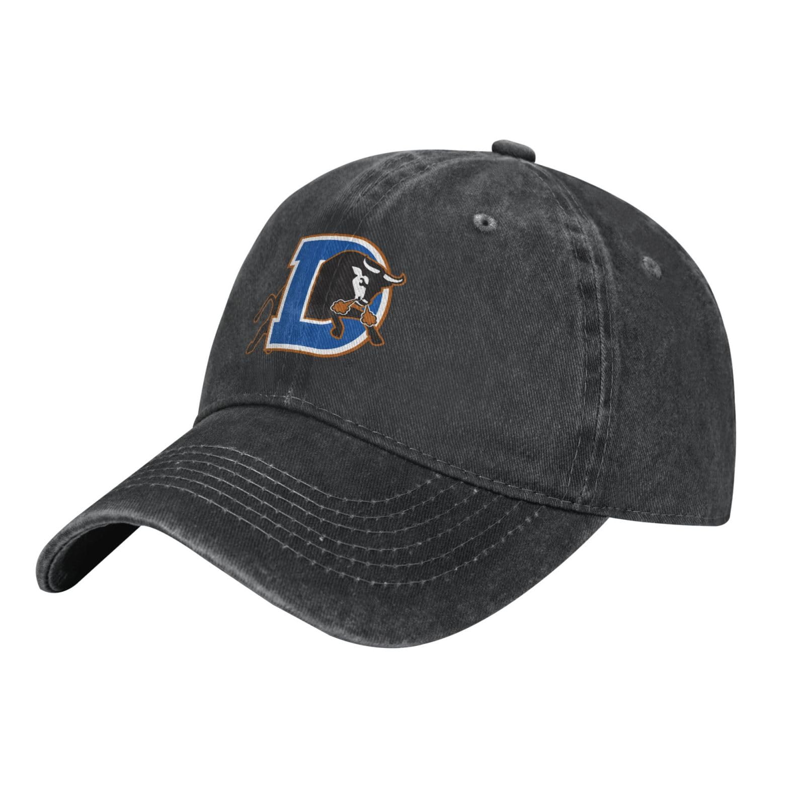 DPgUfPV Durham Bulls Logo Hat Adjustable Baseball Cap Cotton Cowboy Hats, Fashionable for Man Woman Black