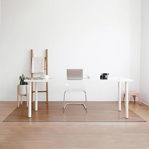 Tapete grande esmerilado para suelo de 55.12 x 78.74 pulgadas, protector de piso de mascotas, protector de alfombra de plástico esmerilado, tapete disponible en Yaxa Guatemala