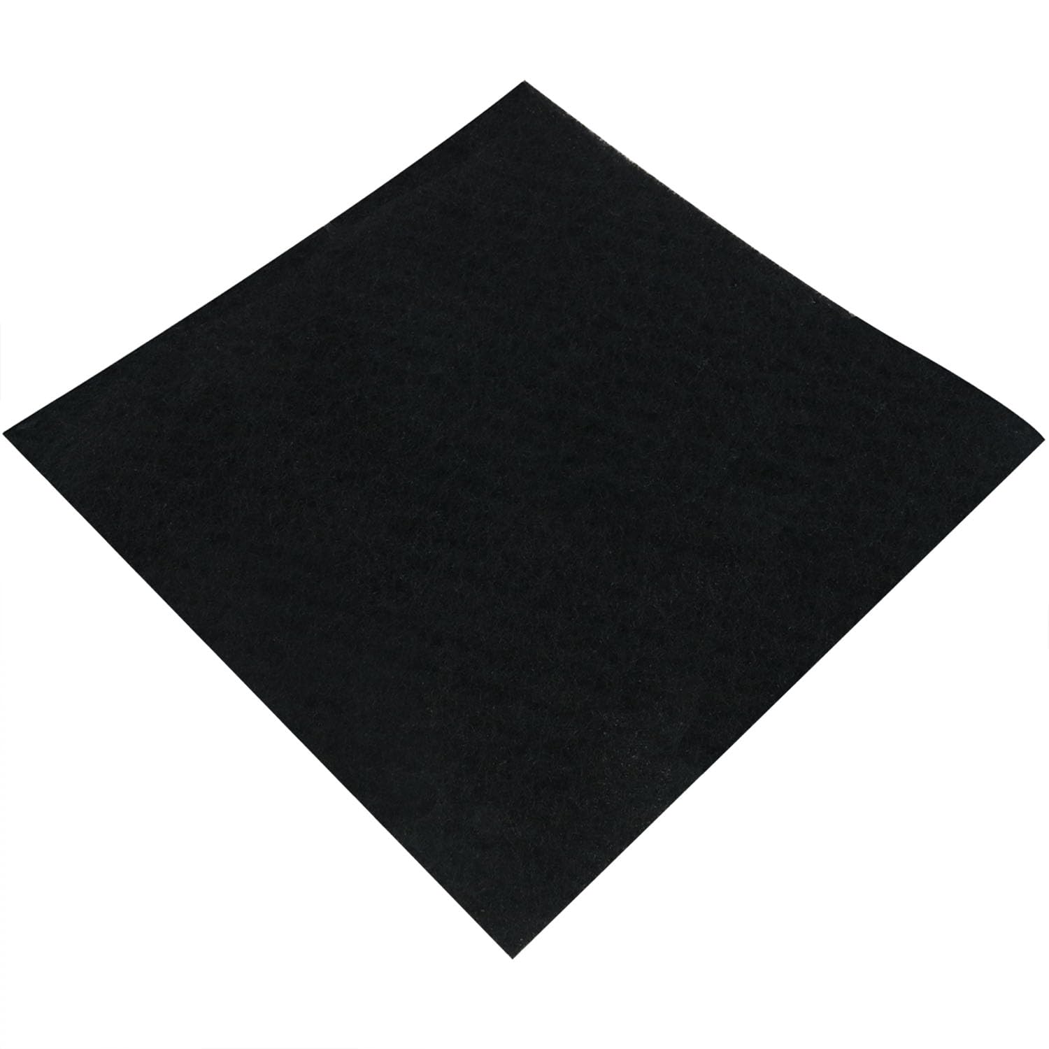 DGZZI 4 piezas de papel de filtro de carbón activado cuadrado de 6.5 pulgadas, desodorizante, de fibra de carbono activada, para cocina, compost, encimera, papelera de reciclaje, color negro