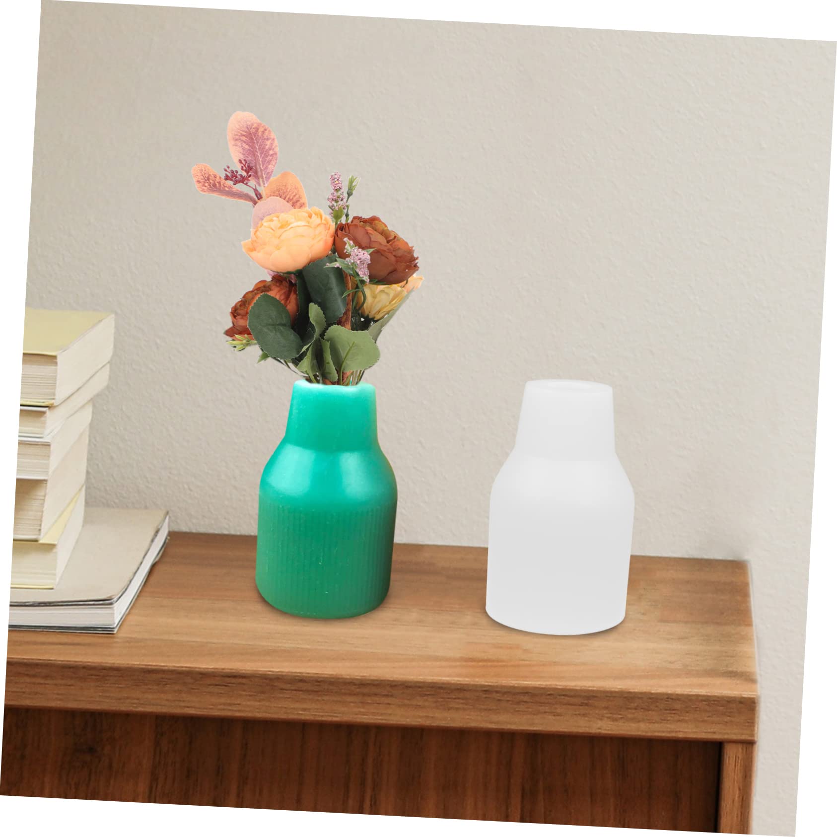 TEHAUX 5stücke Silicone Flower Vase Mold Für Projekte Wasserdichte Silikonform Für Kreative Blumendekorationen Leicht Zu Entformen Reinigen Für Zuhause Und Bastelbedarf