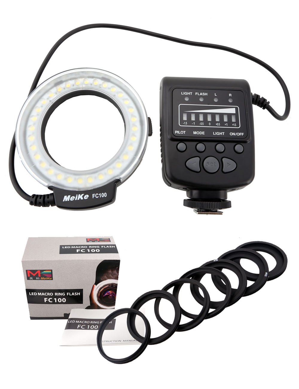 MeikeFC-100 Macro Ring Flash/Light for Canon EOS 650D 600D 60D 7D 550D 1100D T4i T3i T3