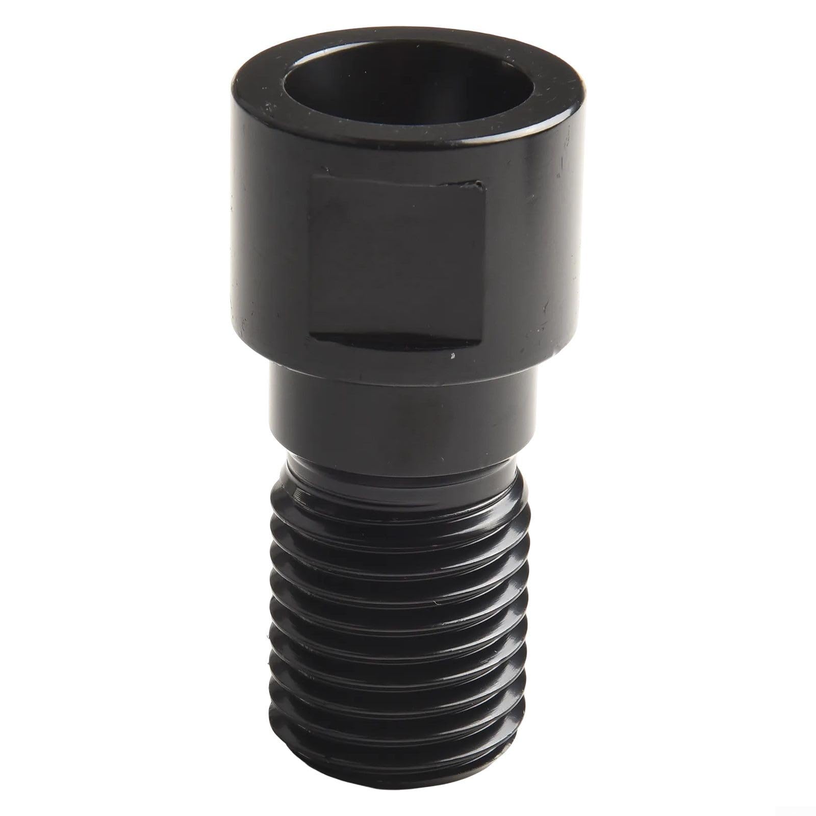 Thread Adapter for Drill Core Bits, M22 Male to 1-1/4-7 UNC Female Converter, Chromium Construction, Black, 85 mm, for Water Drilling Rigs
