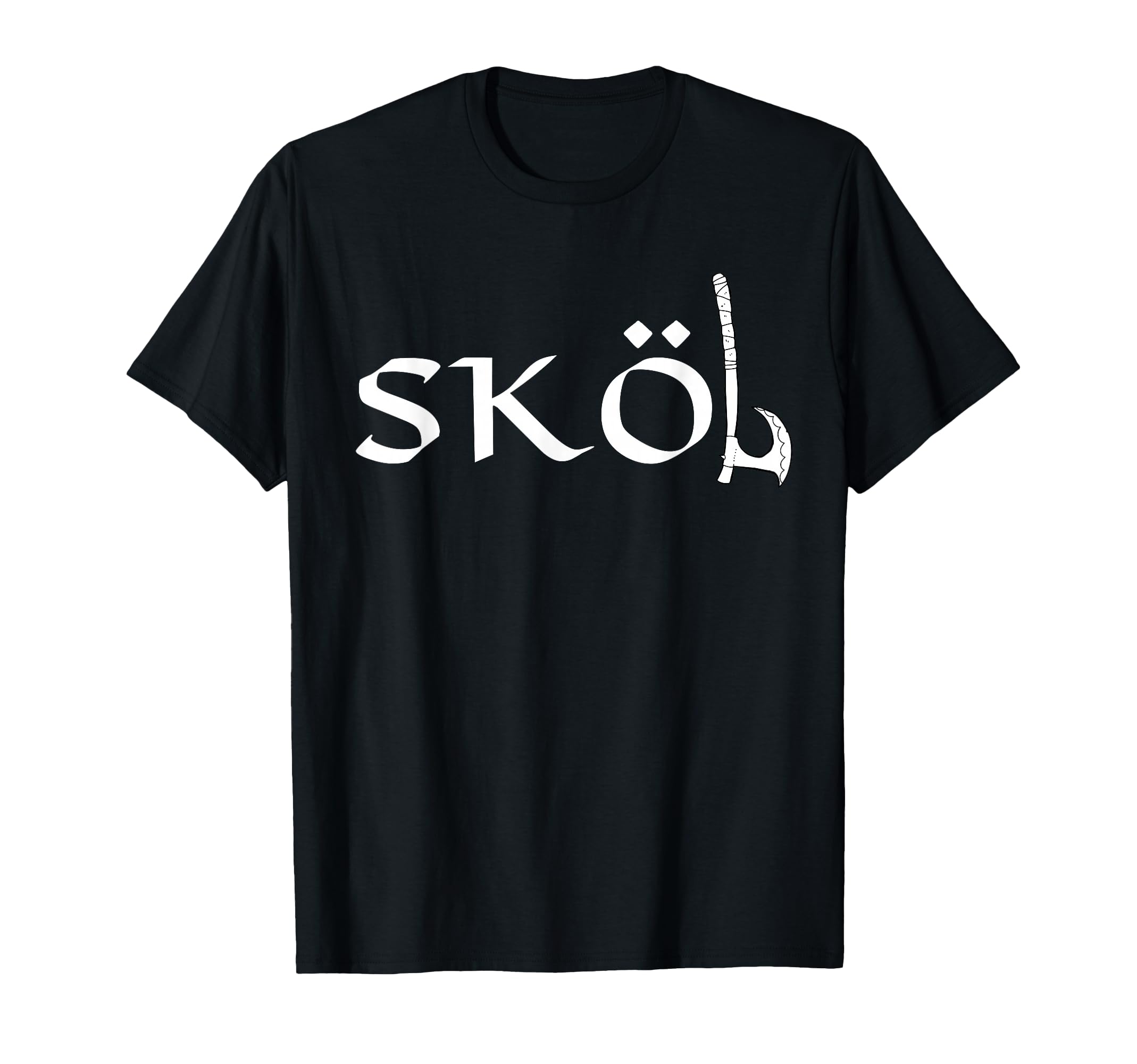 Skol Vikings Axe Heritage Chant Warrior Nordic Drinking T-Shirt