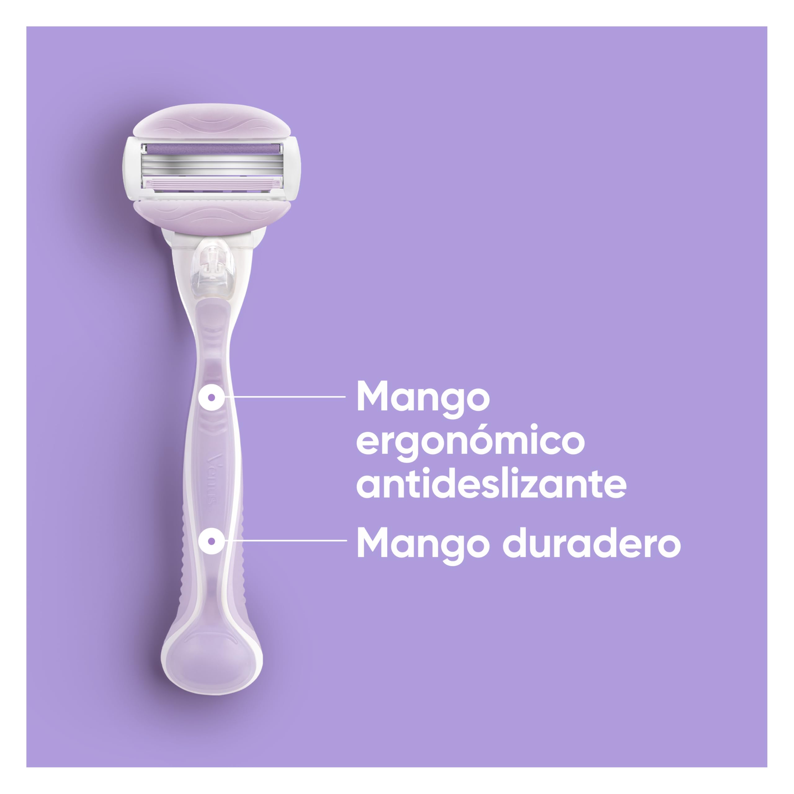 Gillette Venus ComfortGlide Breeze Máquinilla de Depilación Para Mujer + 2 Cuchillas de Recambio, 3 Venus Recambios Para Una Depilación Suave, Apurada Y Duradera (el embalaje puede variar)