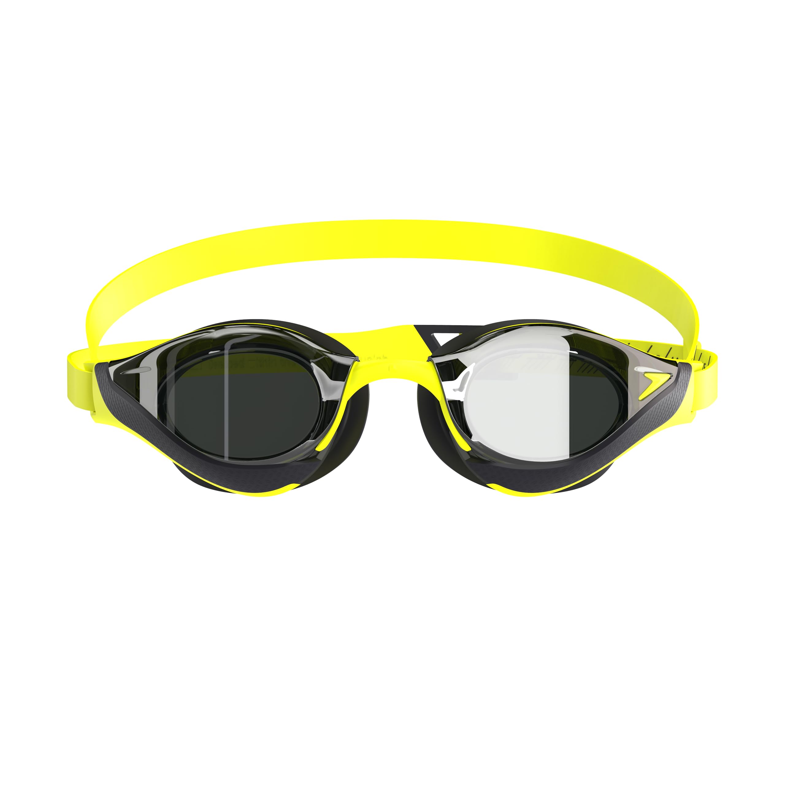 Speedo Unisex Fastskin Pure Focus gogle pływackie | gogle wyścigowe | przeciwmgielne | zapobiegające wyciekom, Hyper YeLow/kobalt/szmaragd, jeden rozmiar
