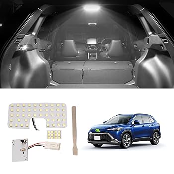 ストローハット型ルームランプ 日産 サクラ 専用 鏡面加工 LED ルームランプセット 2色発光