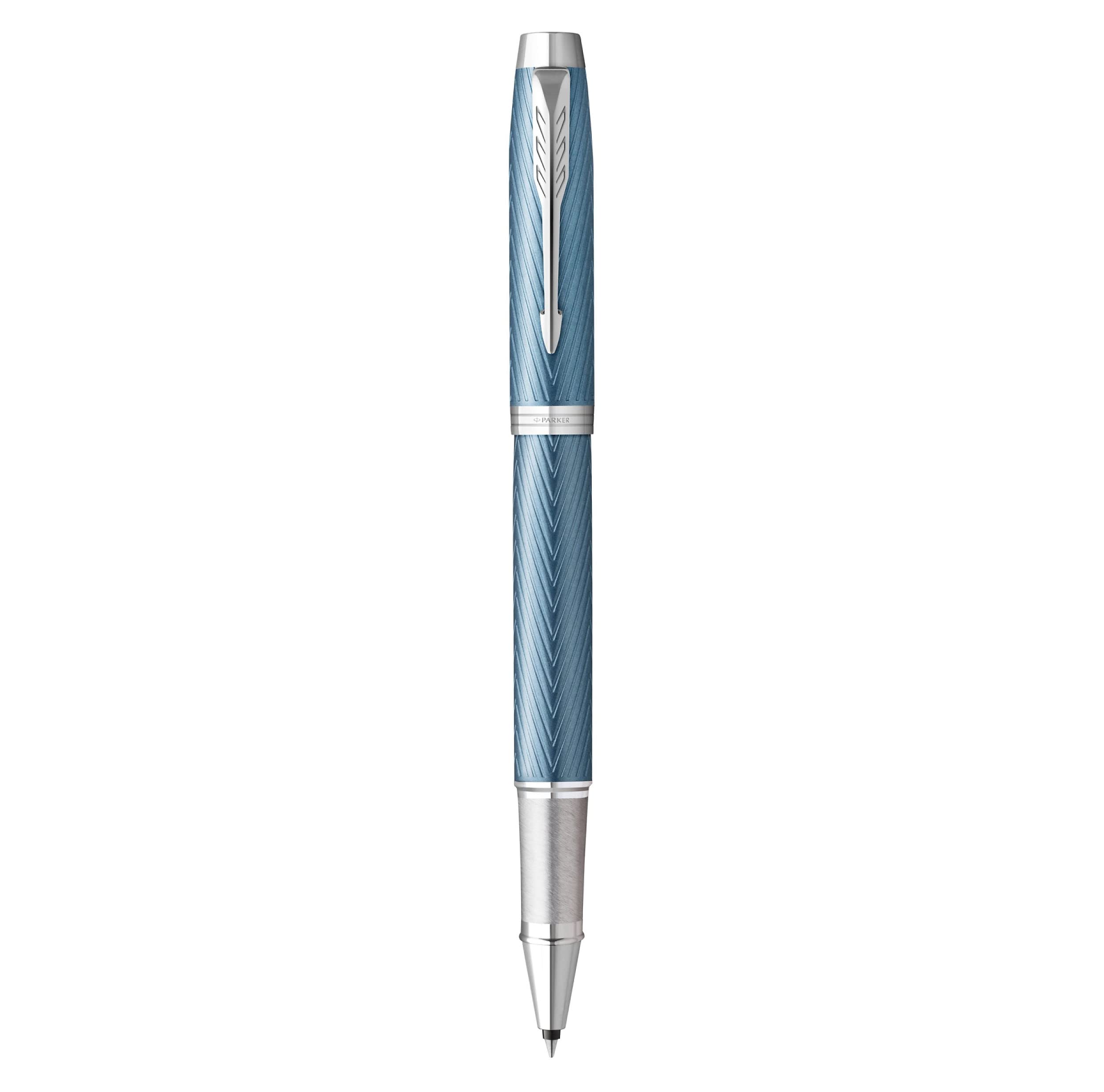 Parker Im Rollerball Pen | Premium With Chrome Trim | Fine Point With Ink Refill | Gift Box Blue/Grey/Black