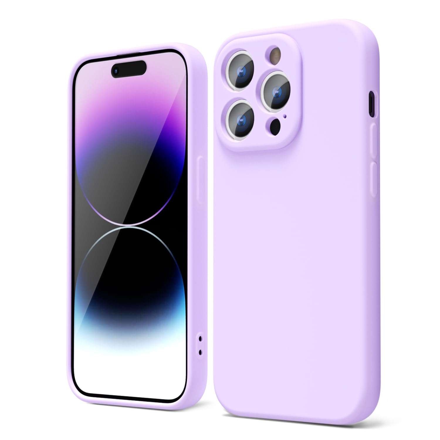 oakxco for iPhone 16 Pro Max Case Liquid Silicone, Soft Rubber Gel Elegant Aesthetic Basic Simple Cover, Cute Thin Slim TPU Matte Solid Color Plain Smooth Case for Women Girl, Light Pink — view 834